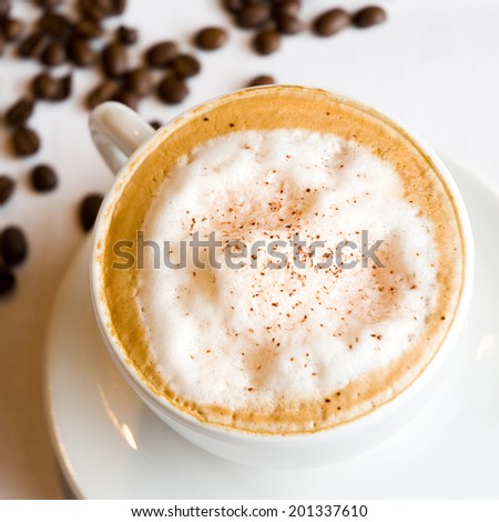 Cappuccino with whipped cream