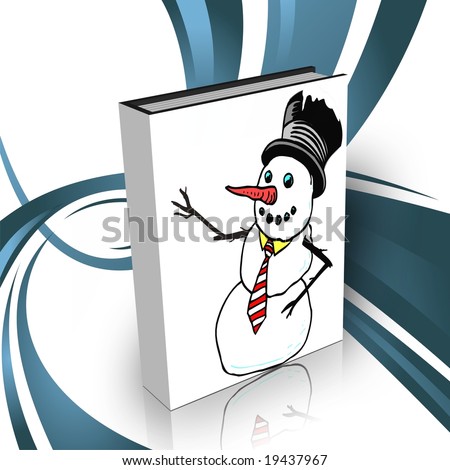Book with snowman  in the front page