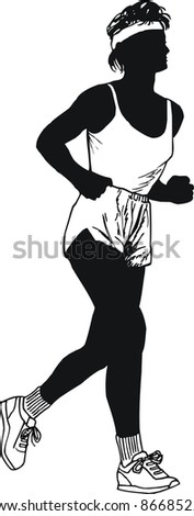 black i white illustration of a woman doing gymnastics