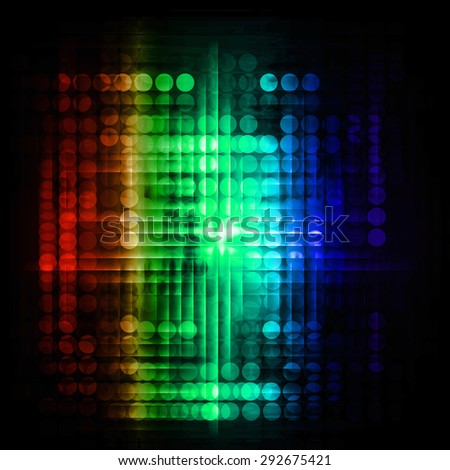 Dot background. Illustration. dark orange blue green lights motion blur Abstract Background. wave. infographics.