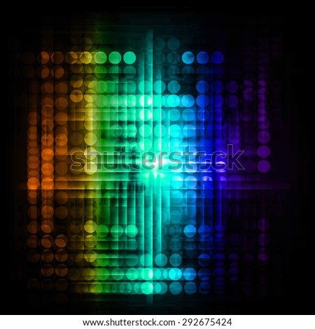 Dot background. Illustration. dark green blue purple orange lights motion blur Abstract Background. wave. infographics.