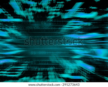 dark blue Binary matrix with motion effect. technology graphic computer cyber. infographics. one. zero. glow.