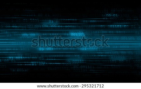 dark blue Binary matrix with motion effect. technology graphic computer cyber. infographics. one. zero. glow.