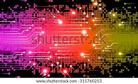 dark purple red green Light Abstract Technology background for computer graphic website internet and business.circuit. illustration. digital. infographics.binary code. one zero. motion move blur