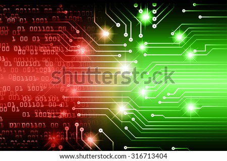 Dark red green color Light Abstract Technology background for computer graphic website internet and business. circuit. illustration. infographics. motion move blur.neon. pixel. Binary digit.  eye