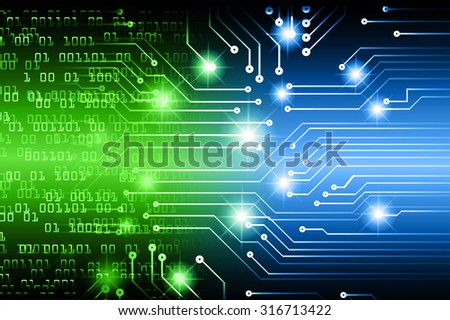Dark green blue color Light Abstract Technology background for computer graphic website internet and business. circuit. illustration. infographics. motion move blur.neon. pixel. Binary digit.  eye