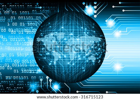 identifying a computer virus.Antivirus protection computer security concept.PC.one zero.scan.technology digital website internet web. World Map,Global.binary digit. blue