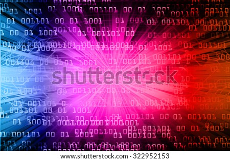 Dark blue pink red Light Abstract Technology background for computer graphic website internet business. illustration. infographics.motion move blur.neon.high tech keyboard with binary number,PC