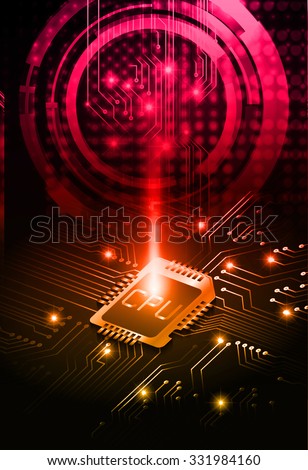 Dark pink orange Light Abstract Technology background for computer graphic website internet business. circuit. illustration. infographics. motion move blur.neon. pixel. CPU. eye. Binary digit