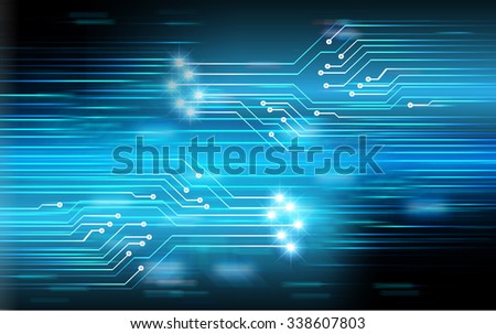 Glow glitter blue illustration of technology internet network computer background with binary number, style background. infographics. Information. ray. wave. motion move blur.neon.