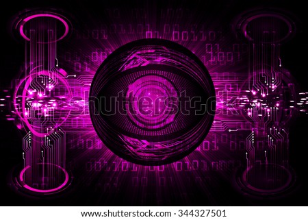 Dark purple color Light Abstract Technology background for computer graphic website internet and business. circuit. illustration. infographics. motion move blur.neon. pixel. eye