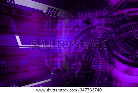 dark purple color Light Abstract Technology background for computer graphic website internet and business. circuit. illustration. digital. infographics. binary code background. www.one. zero.eye