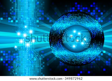 dark blue color Light Abstract Technology background for computer graphic website internet and business. circuit. illustration. digital. infographics. binary code. zero.pixel eye