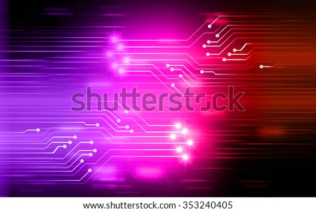 Dark purple pink orange color Light Abstract Technology background for computer graphic website internet and business. circuit. illustration. infographics. motion move blur.neon. pixel.