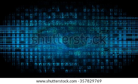 dark blue color Light Abstract Technology background for computer graphic website internet and business. circuit. illustration. digital. infographics. binary code. www.one. zero. Spark eye scan virus