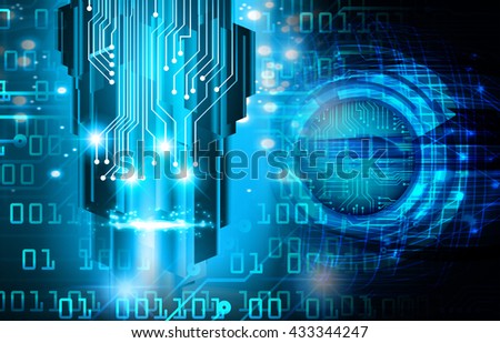 digital data background,blue abstract light hi tech pixel internet technology, Cyber security concept, Cyber data digital computer, bolt, thunderbolt, shaft