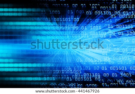 digital data background,blue abstract light hi tech pixel internet technology, Cyber security concept, Cyber data digital computer. eye scan virus, motion move speed