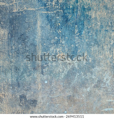 A square format blue grunge style texture design.