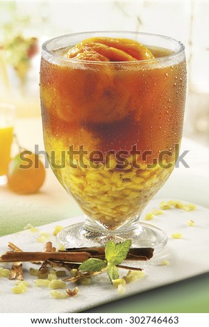 maize and peach drink
