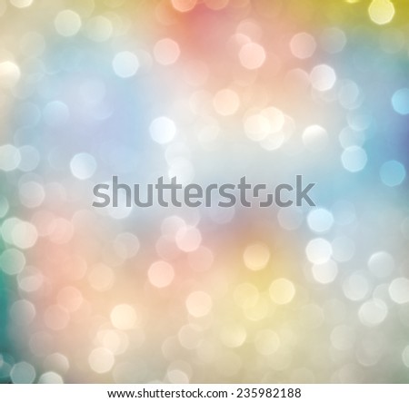 Abstract blur sweet retro color tone  bokeh lighting in night shot as background