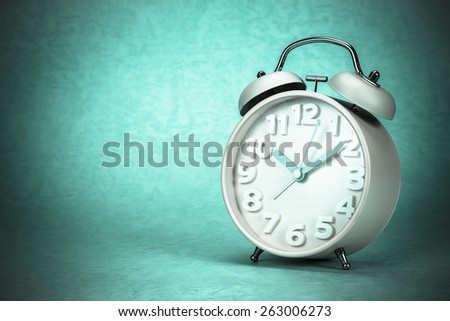 retro and vintage style of Old fashioned the alarm clock