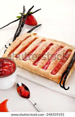 rhubarb strawberry cake, low fat dessert,sugar free dessert,diabetes