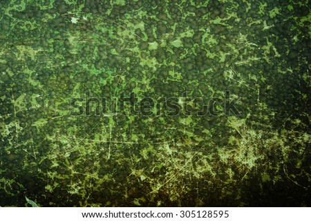 green grunge background with old ripped marbled paper