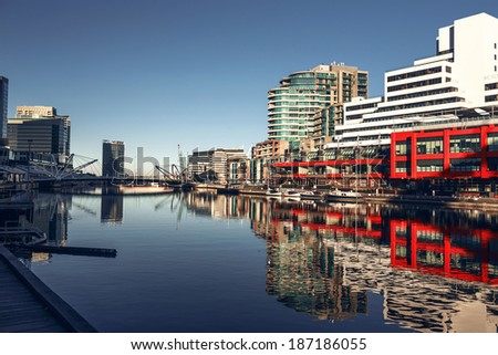 A view of the Yarra River, Melbourne, Victoria, Australia