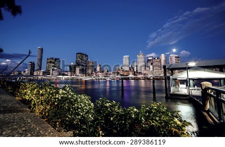 Brisbane, Australia - skyline of a contemporary skyscraper city