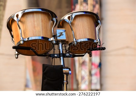 Classic of drums set for a symphony concert
