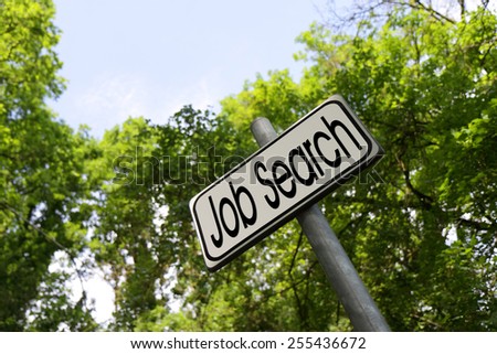 Looking for work for outdoor activities. Job search concept image