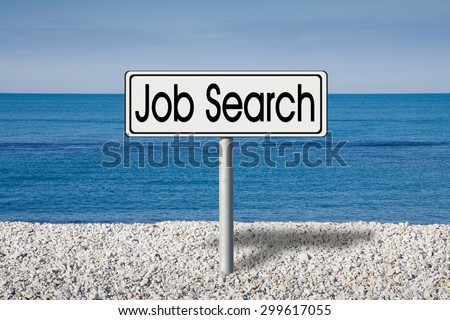 Looking for work for outdoor activities. Job search concept image