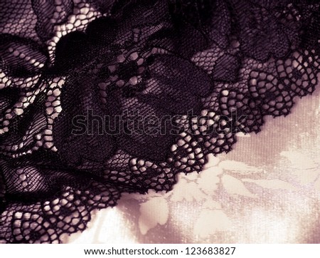 Feminine lacy underclothes background