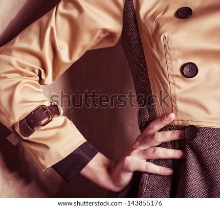Fashionable female coat