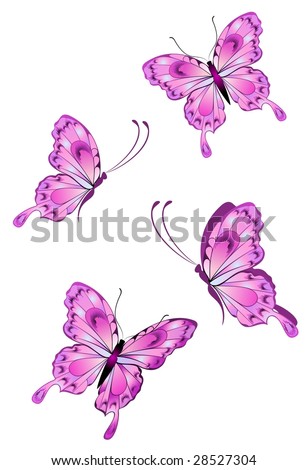 Beautiful Butterfly Stock Vector Illustration 28527304 : Shutterstock