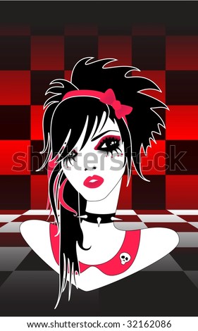 The princess in the punk style