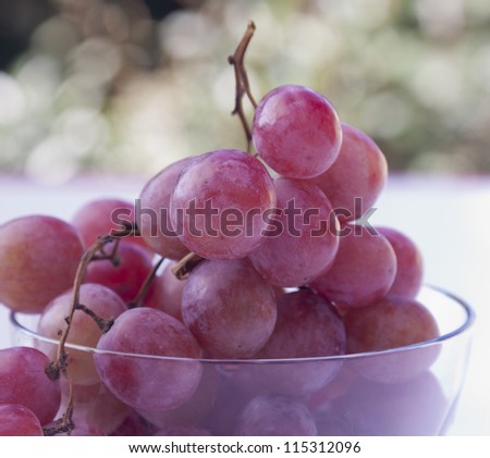Red globe grapes