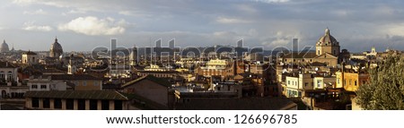 Italy. Rome. Rome skyline. Panorama