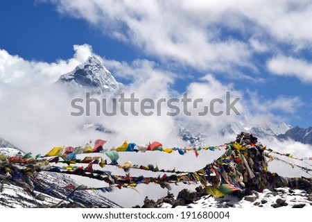 Prayer Flags in the Himalayas