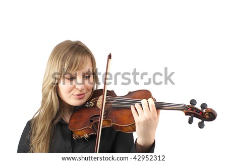 female violinist