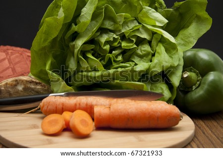 Carrots cut