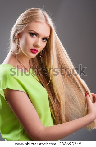 Beautiful blonde long hair