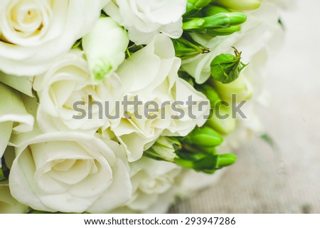 White roses wedding