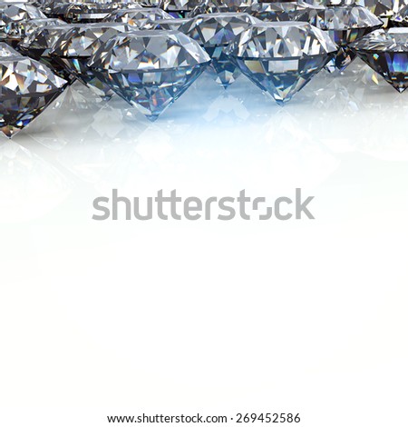 Jewelry Background with  gemstones. Diamond