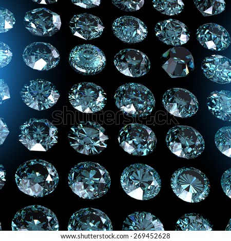 Jewelry Background with  gemstones. Diamond