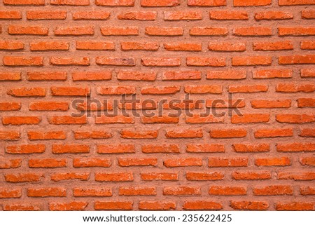 Abstract weathered texture stained old stucco light gray and aged paint red brick wall background in rural room, grunge rusty blocks of stonework technology color horizontal architecture wallpaper