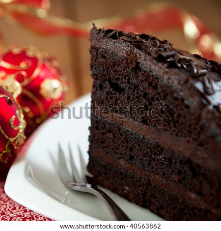 chocolate christmas cake