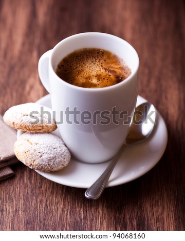 Kafi "MAJEVICA" - Page 13 Stock-photo-cup-of-coffee-and-two-biscotti-94068160