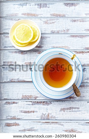 A cup of earl grey tea