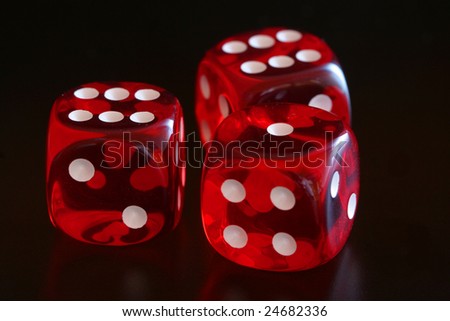 Red cubes, six and one